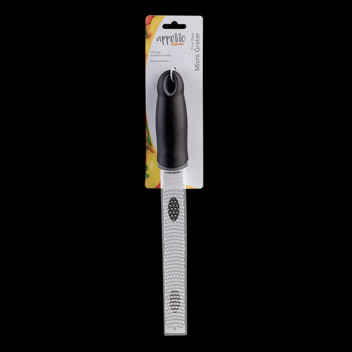 Appetito Micro Grater Rasp W/ Soft Grip Handle - Fine