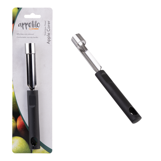 Appetito S/S Apple Corer W/ Black Handle
