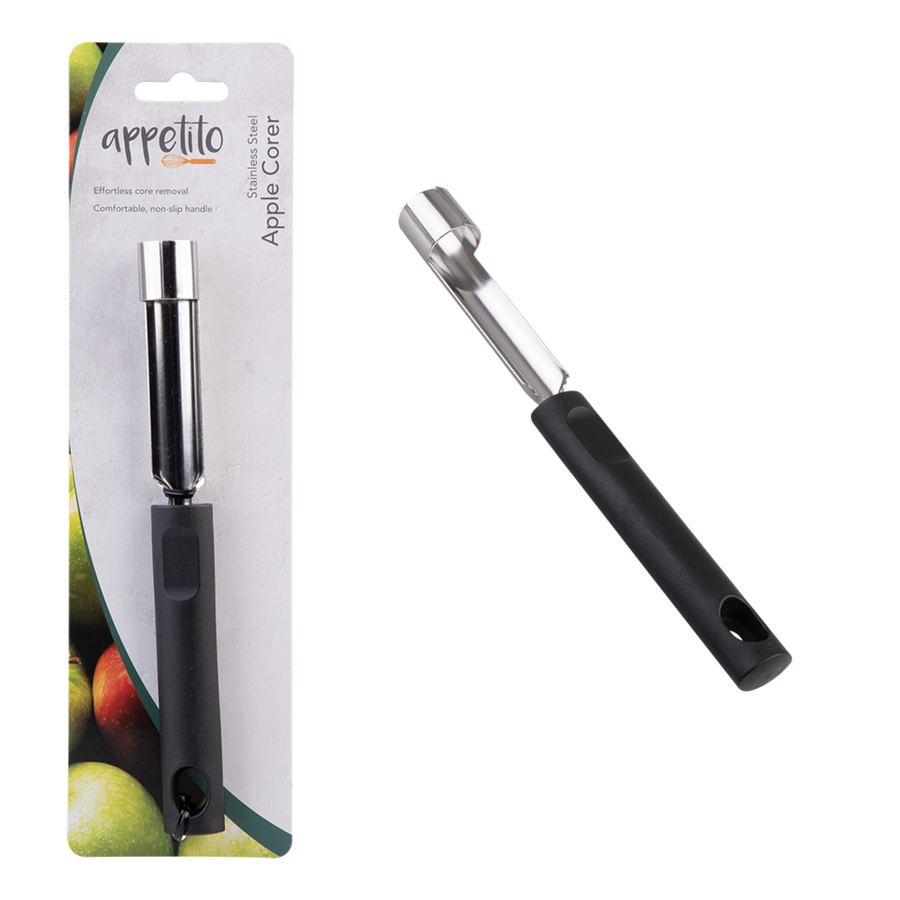 Appetito S/S Apple Corer W/ Black Handle