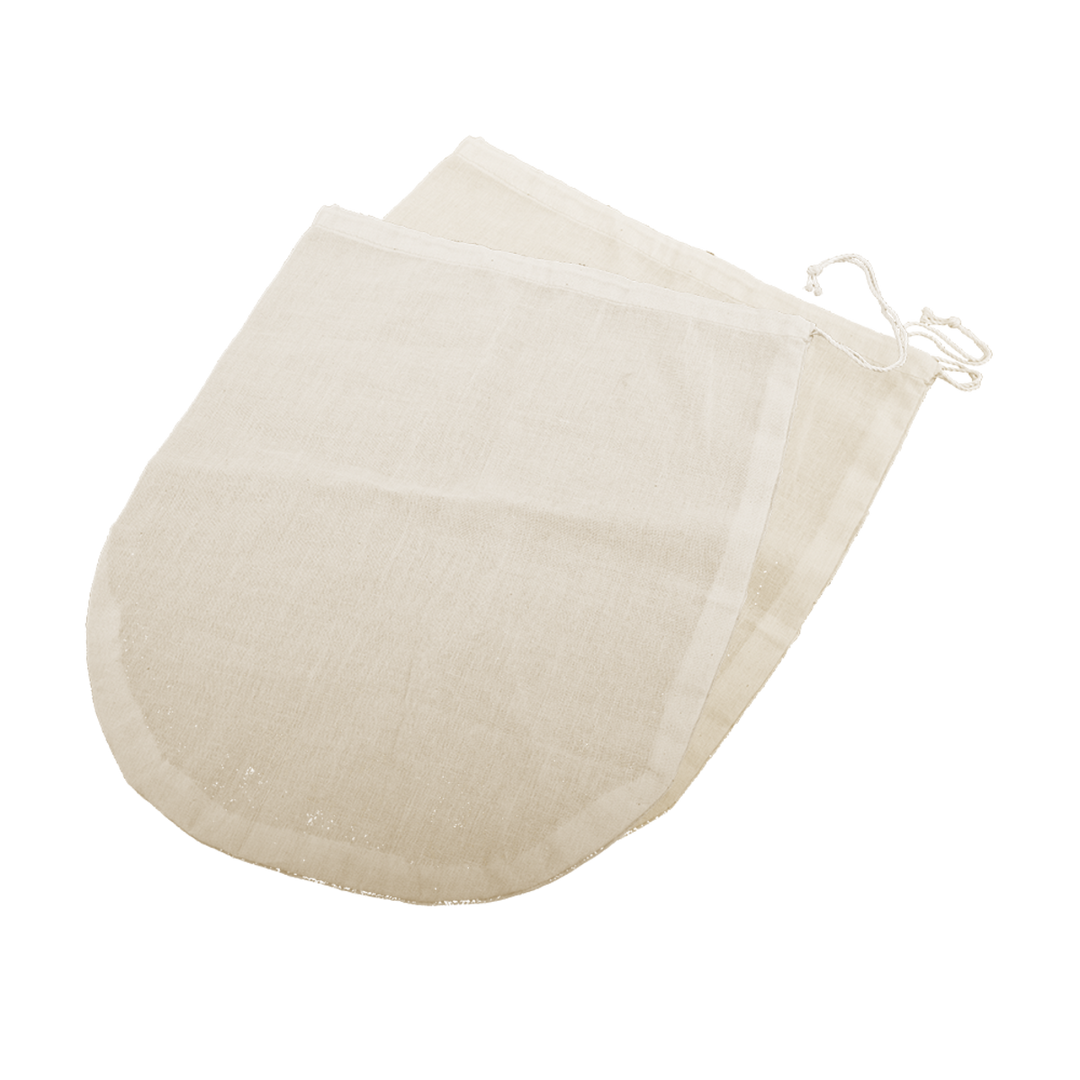 2Pc Appetito Reusable Cotton Kitchen Straining Filter Bag For Soy Or Almond Nut Milk