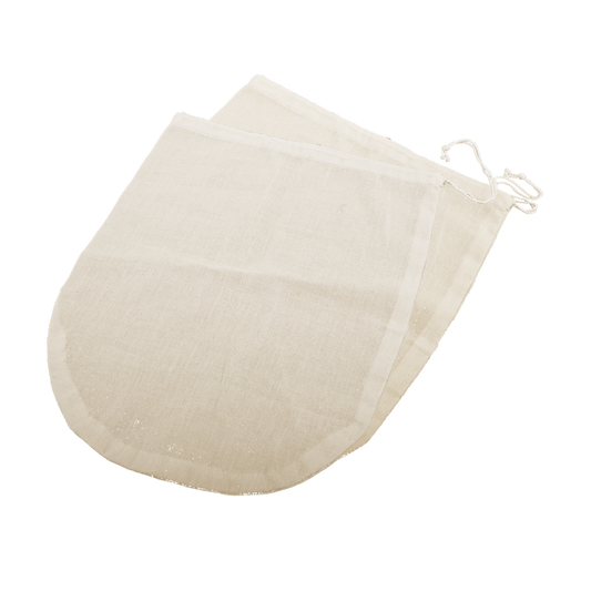 2Pc Appetito Reusable Cotton Kitchen Straining Filter Bag For Soy Or Almond Nut Milk