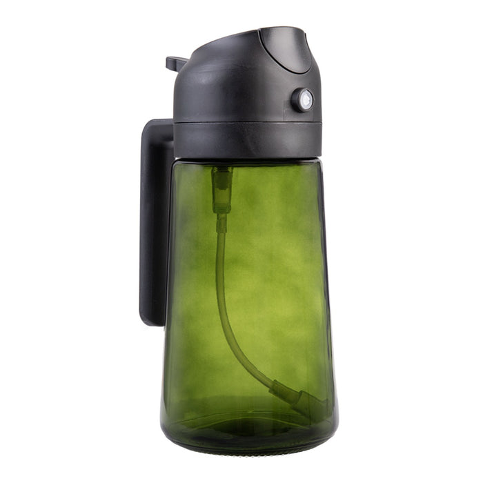 Appetito Dual Function Oil Sprayer And Pourer - Green Glass, Black