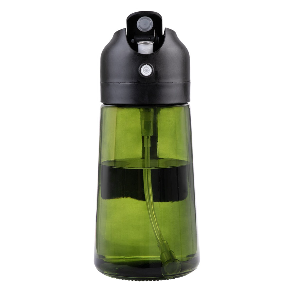 Appetito Dual Function Oil Sprayer And Pourer - Green Glass, Black