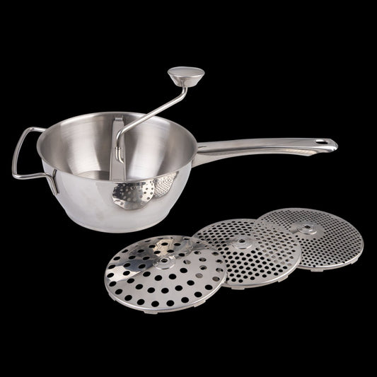 S/s Food Mill W/ 3 Discs 20cm Dia.