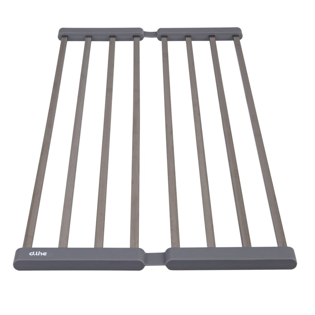 Stainless Steel Folding Sink Drying Rack 51X24Cm (Grey)