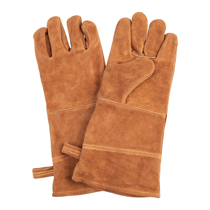 Urban Grill Leather Bbq Gloves - Tan