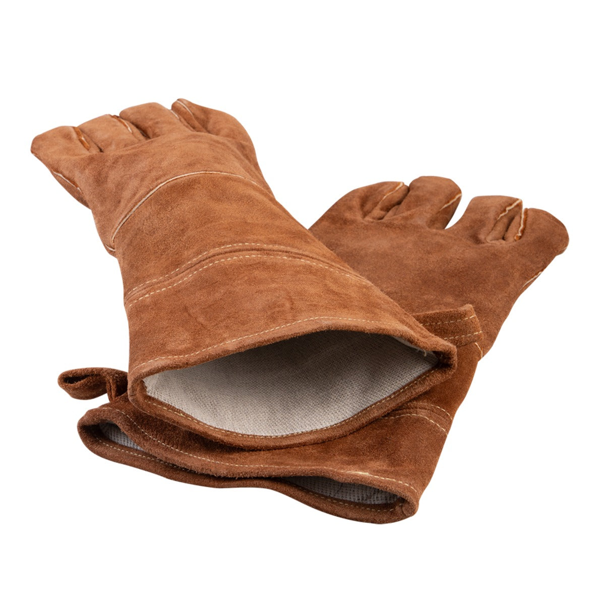 Urban Grill Leather Bbq Gloves - Tan