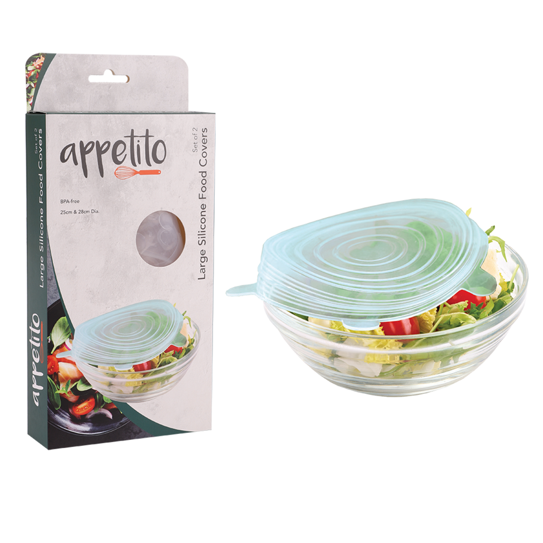 Appreciator Reusable Large Silicone Food Covers - Set 2