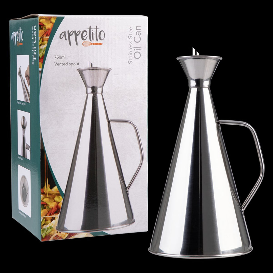 Appetito S/S Oil Can 750Ml