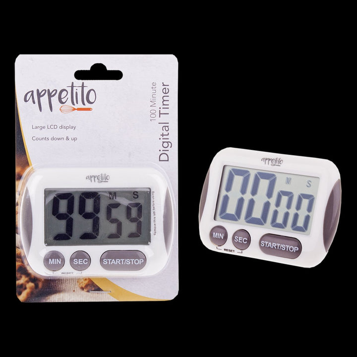 Digital Timer Appetito Large Disp 100min