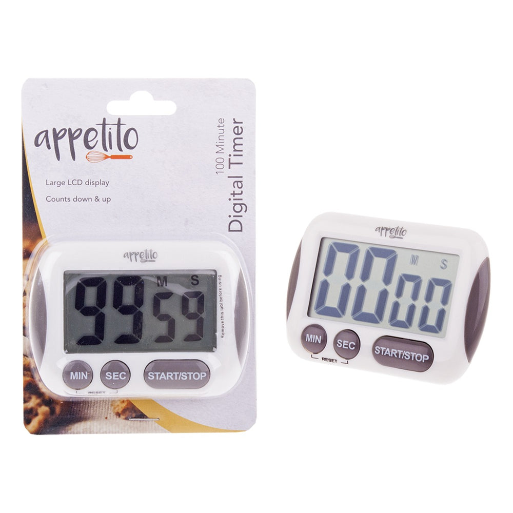 Digital Timer Appetito Large Disp 100min