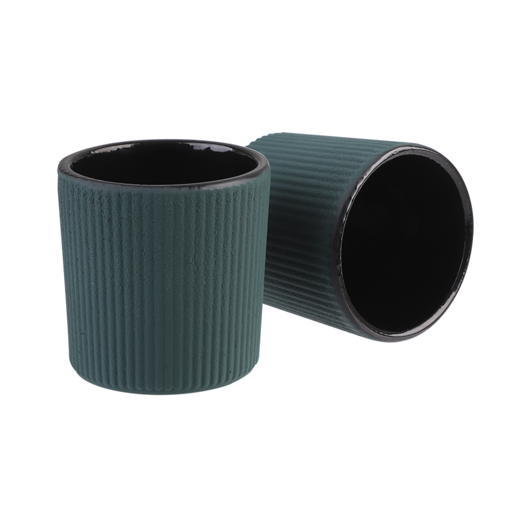 Teaology Serenity Cast Iron Tea Cup 120Ml Set 2 - Teal