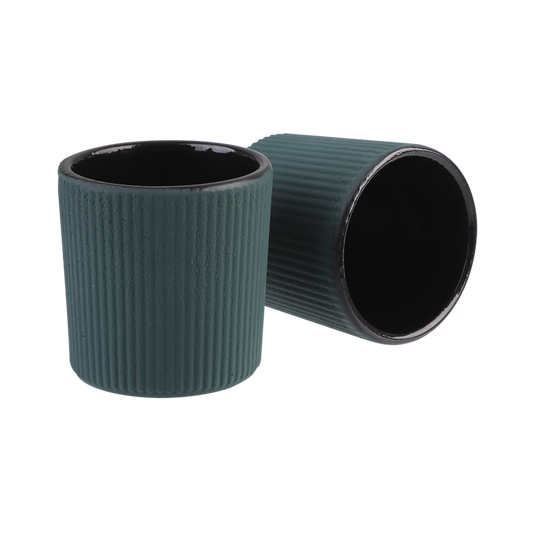Teaology Serenity Cast Iron Tea Cup 120Ml Set 2 - Teal