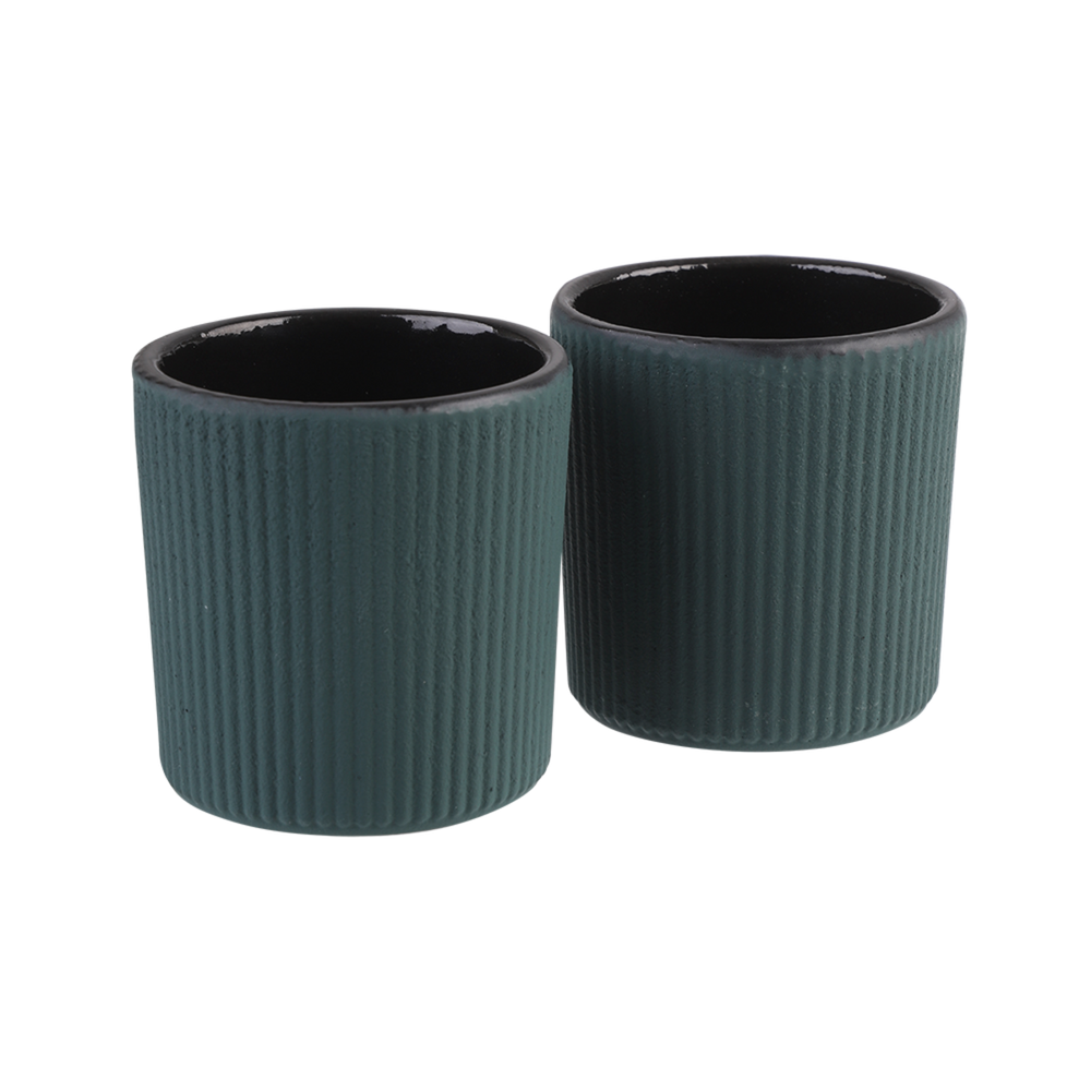 Teaology Serenity Cast Iron Tea Cup 120Ml Set 2 - Teal
