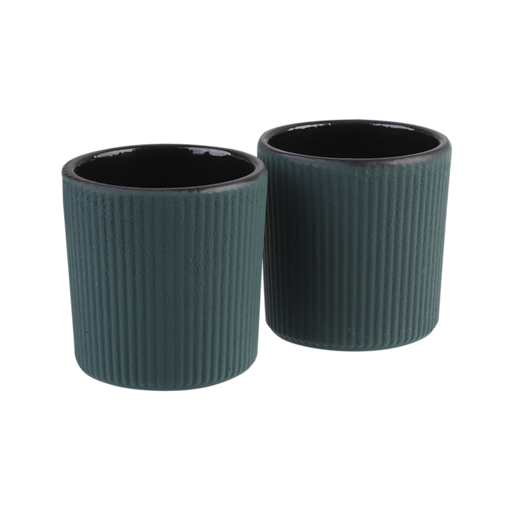 Teaology Serenity Cast Iron Tea Cup 120Ml Set 2 - Teal