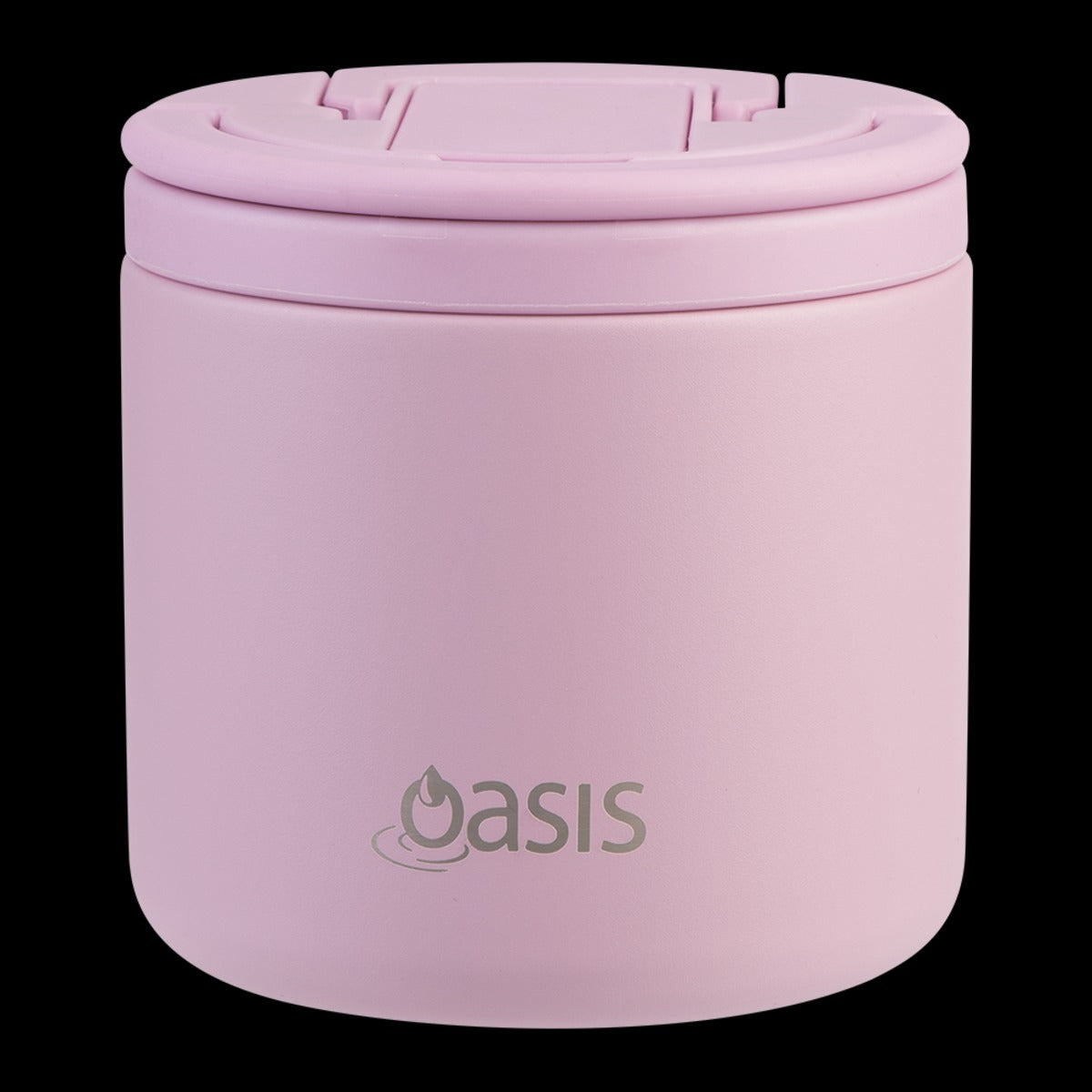 Oasis S/S Double Wall Ins. Food Flask W/ Quick Release Lid & Spork 550Ml (Blush)