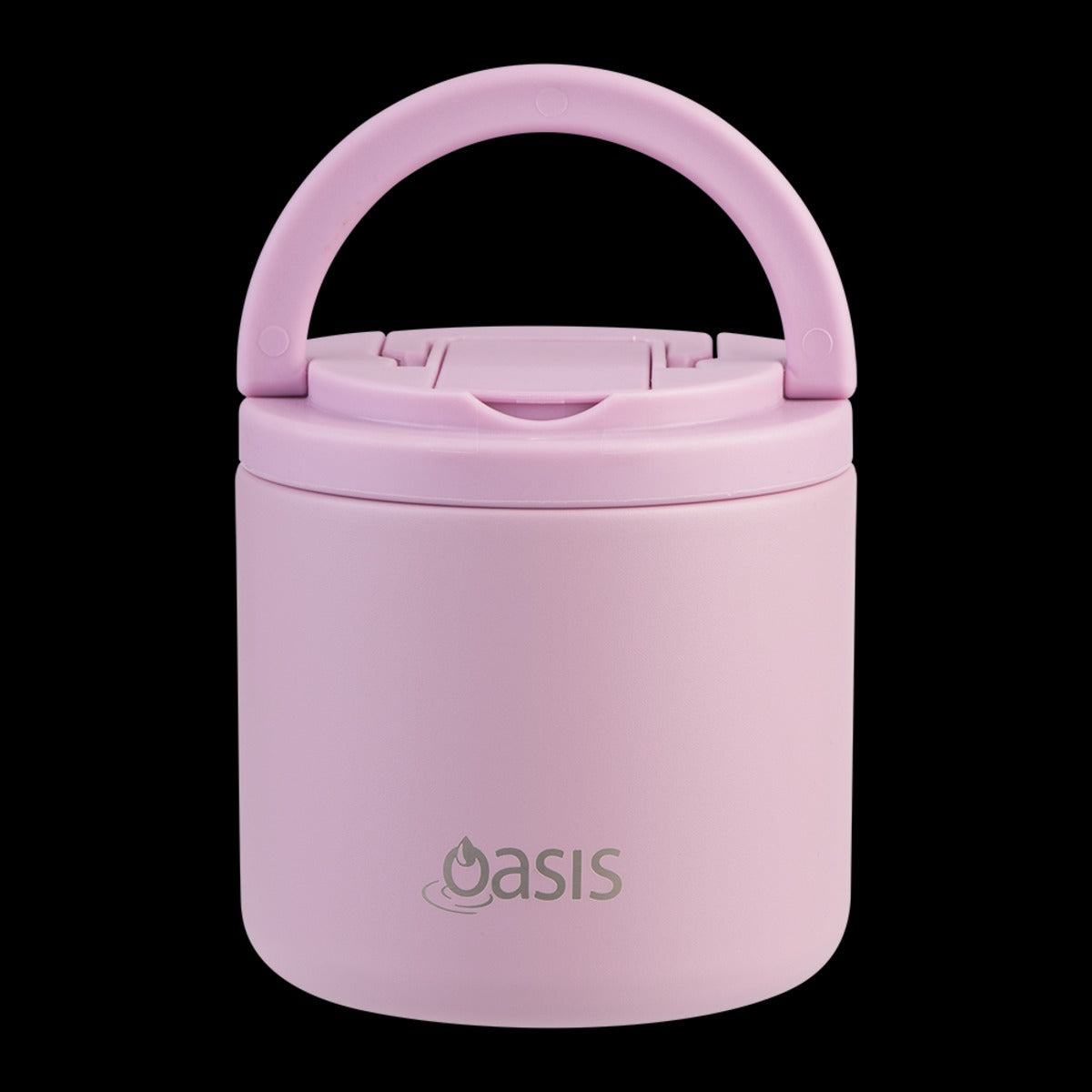 Oasis S/S Double Wall Ins. Food Flask W/ Quick Release Lid & Spork 550Ml (Blush)