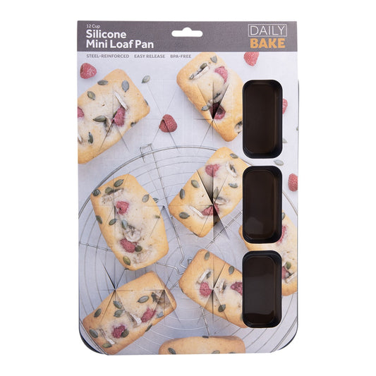 Silicone 12 Cup Mini Loaf 32.5x24.5x2.7c