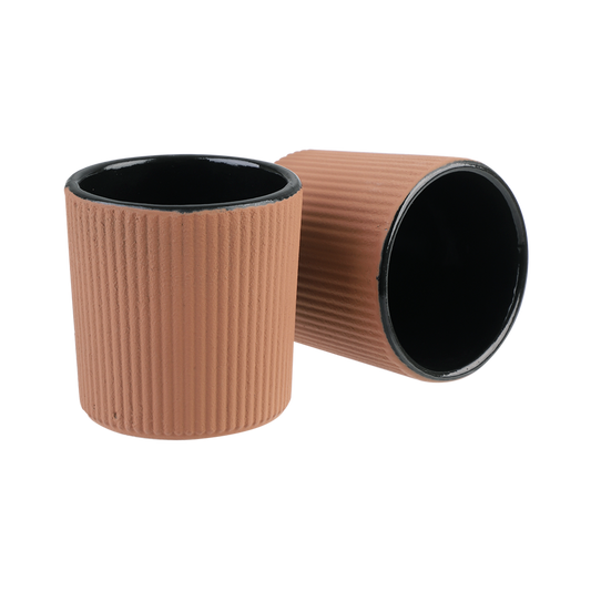 Teaology Serenity Cast Iron Tea Cup 120Ml Set 2 - Sandstone