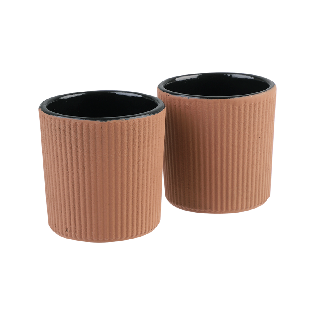 Teaology Serenity Cast Iron Tea Cup 120Ml Set 2 - Sandstone