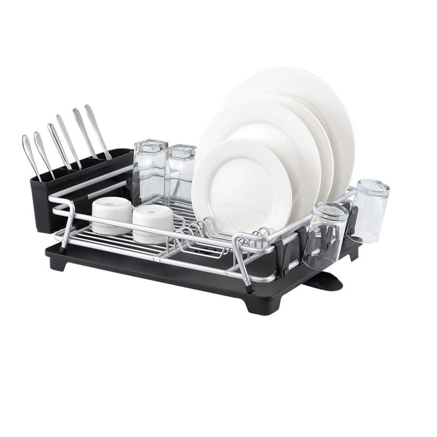 Pinnacle Aluminium Dish Rack W/Draining Board 53 X 37.5 X 15Cm