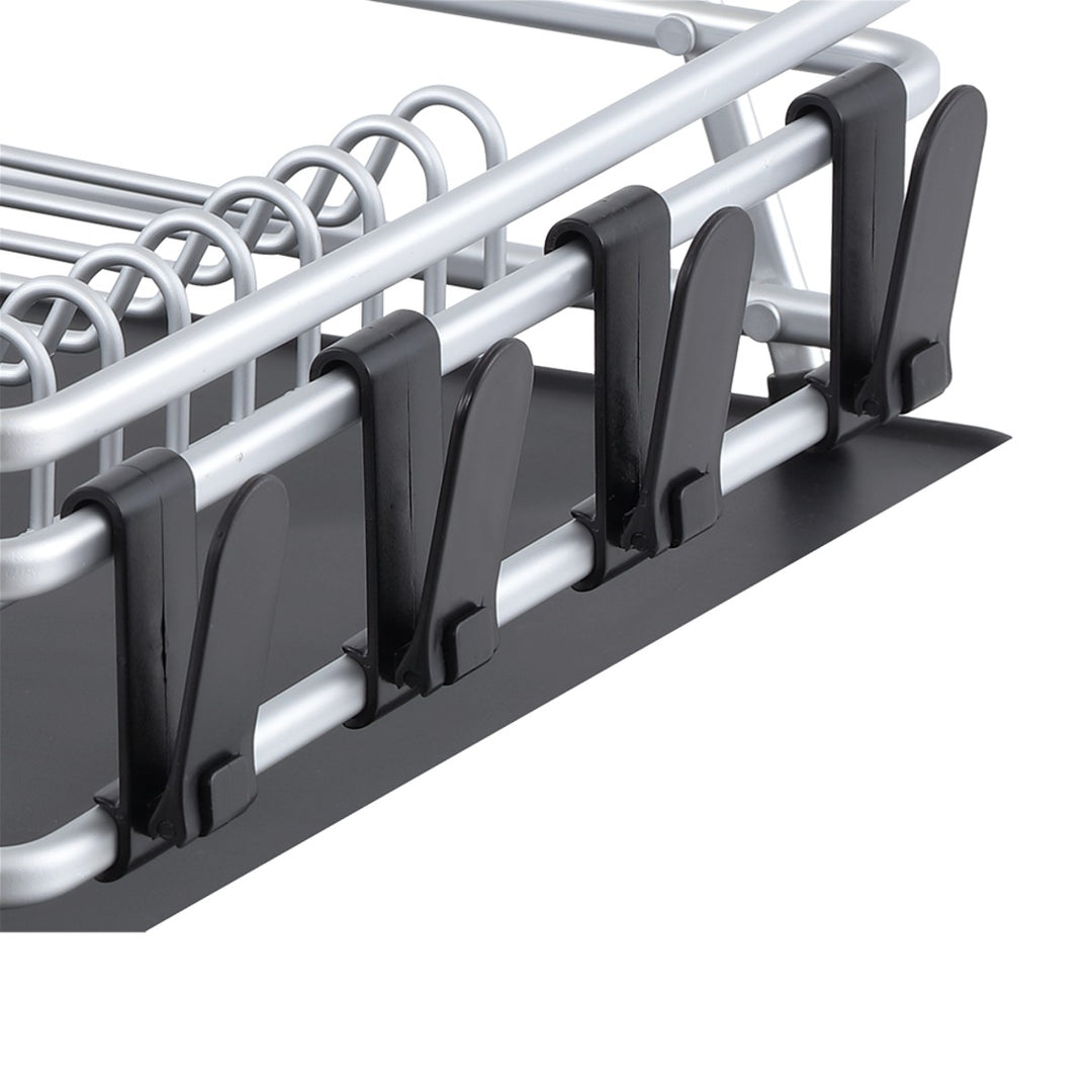 Pinnacle Aluminium Dish Rack W/Draining Board 53 X 37.5 X 15Cm