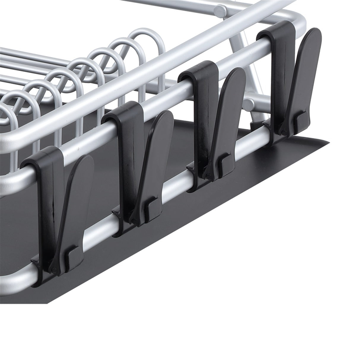 Pinnacle Aluminium Dish Rack W/Draining Board 53 X 37.5 X 15Cm