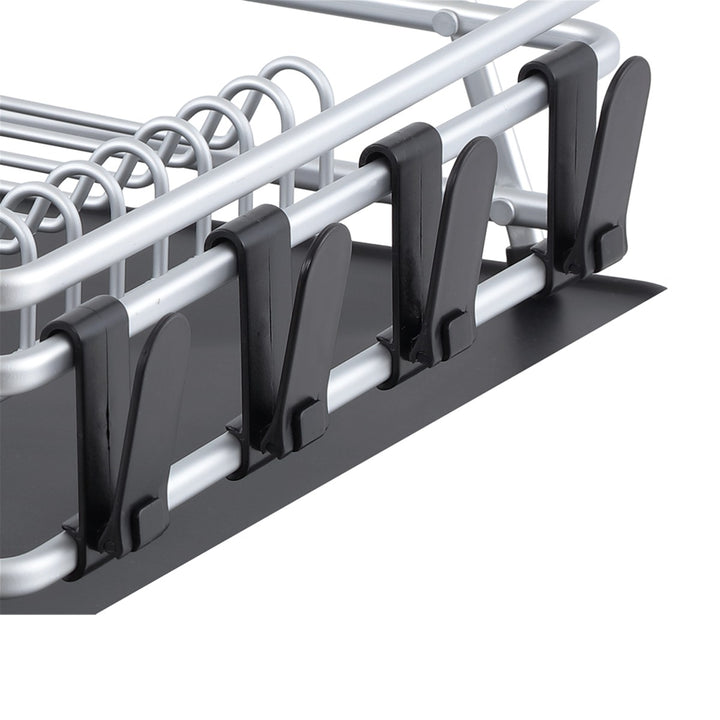 Pinnacle Aluminium Dish Rack W/Draining Board 53 X 37.5 X 15Cm
