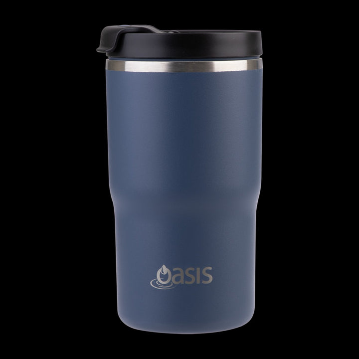 Oasis Ceramic Lined S/s Double Wall Insulated Travel Mug 480ml (indigo)