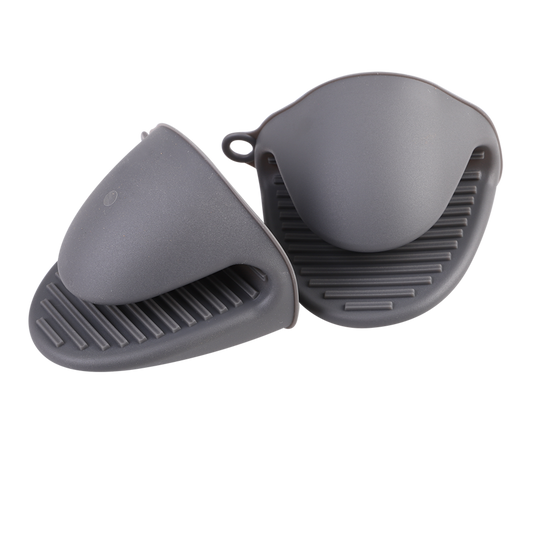 Silicone Oven Mitts Set 2 - Charcoal