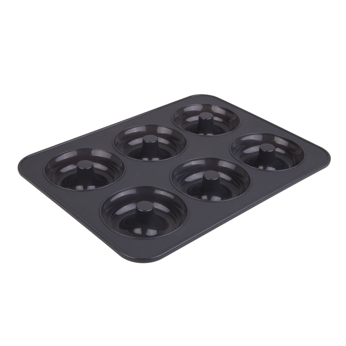 Daily Bake Silicone 6 Cup Doughnut Pan - Charcoal