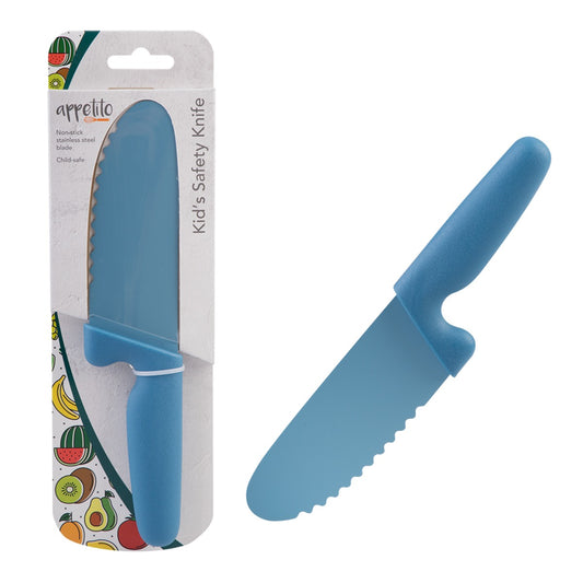 Appetito Kid'S Safety Knife W/ Non-Stick Serrated
