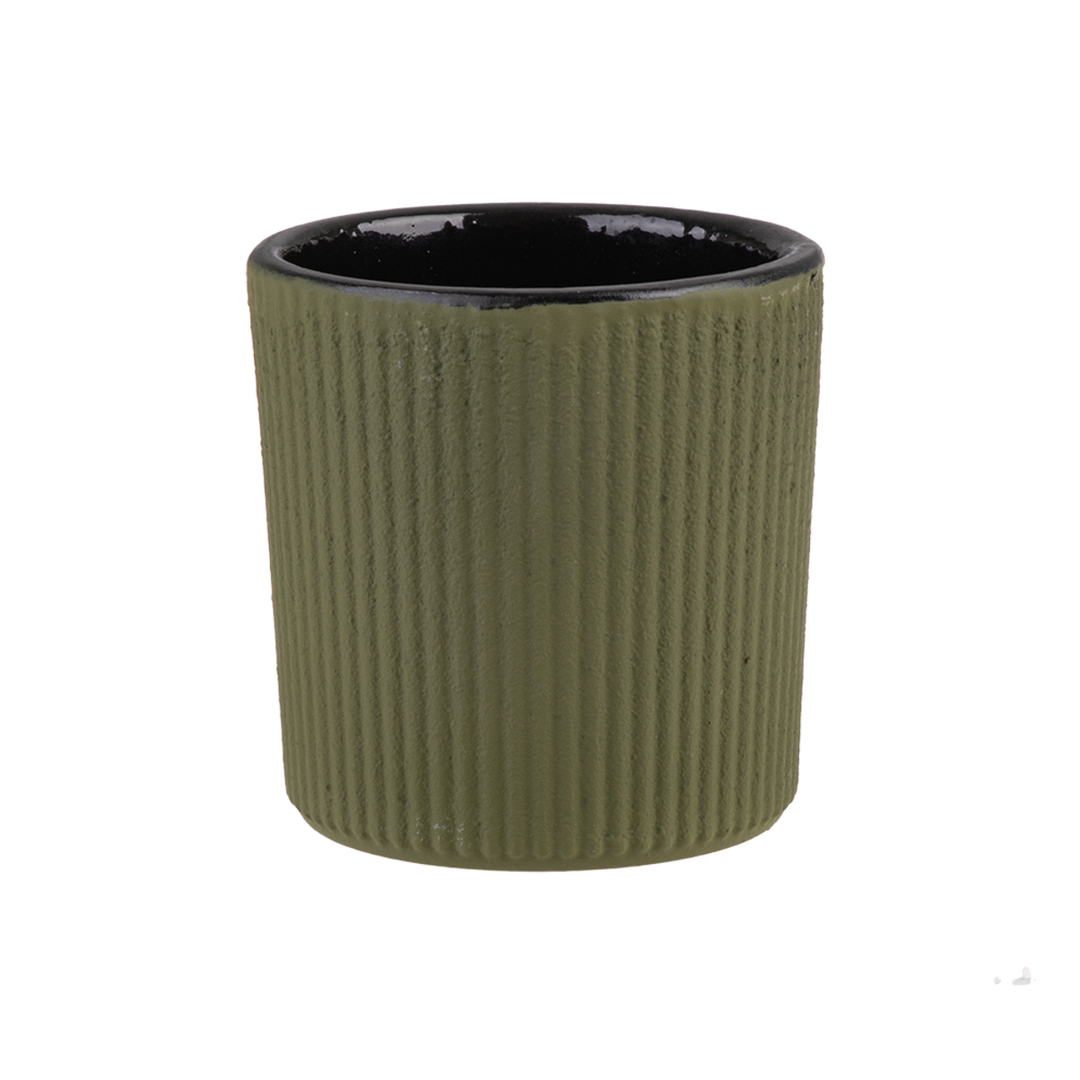 Teaology Cast Iron Tea Cup 120ml Set 2 - Serenity - Olive