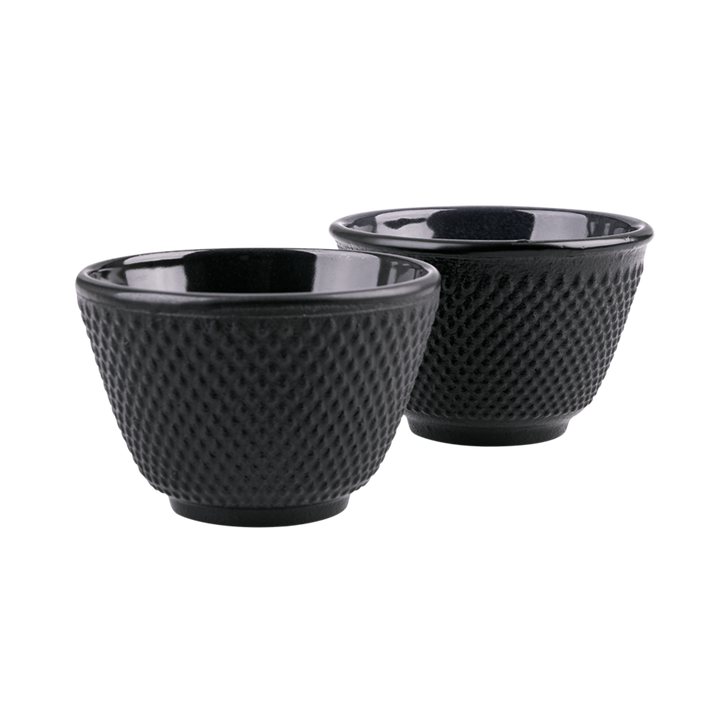 Cast Iron Tea Cup 120Ml Set 2 - Fine Hobnail