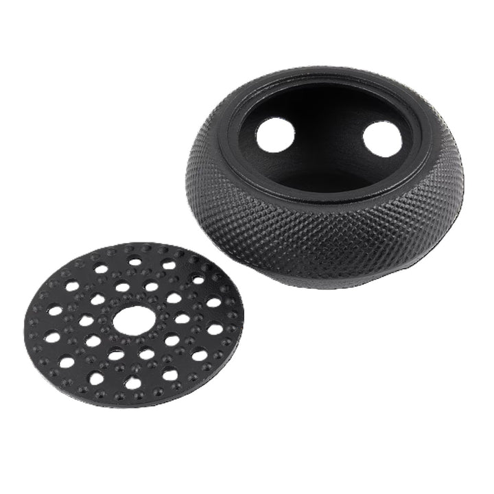 Cast Iron Teapot Warmer 13.5cm Dia. Fine Hobnail (black)