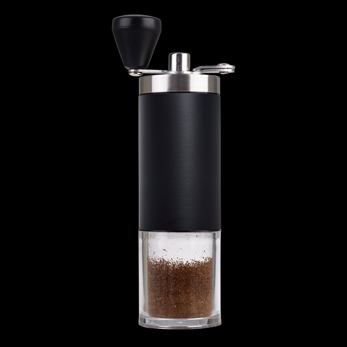 S/s Hand Coffee Grinder With Ceramic Burr - Black