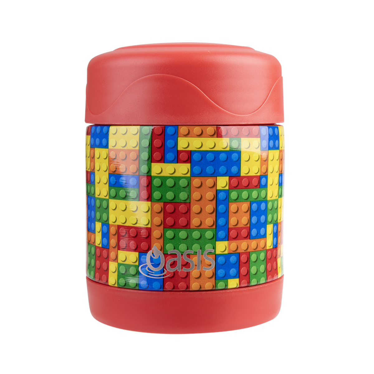 S/S Double Wall Insulated Kid'S Food Flask 300Ml - Bricks