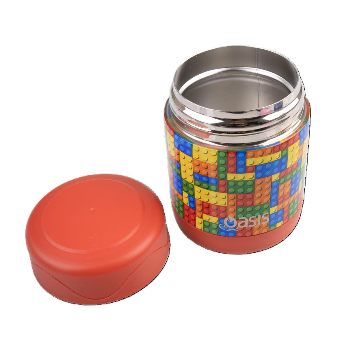 S/S Double Wall Insulated Kid'S Food Flask 300Ml - Bricks