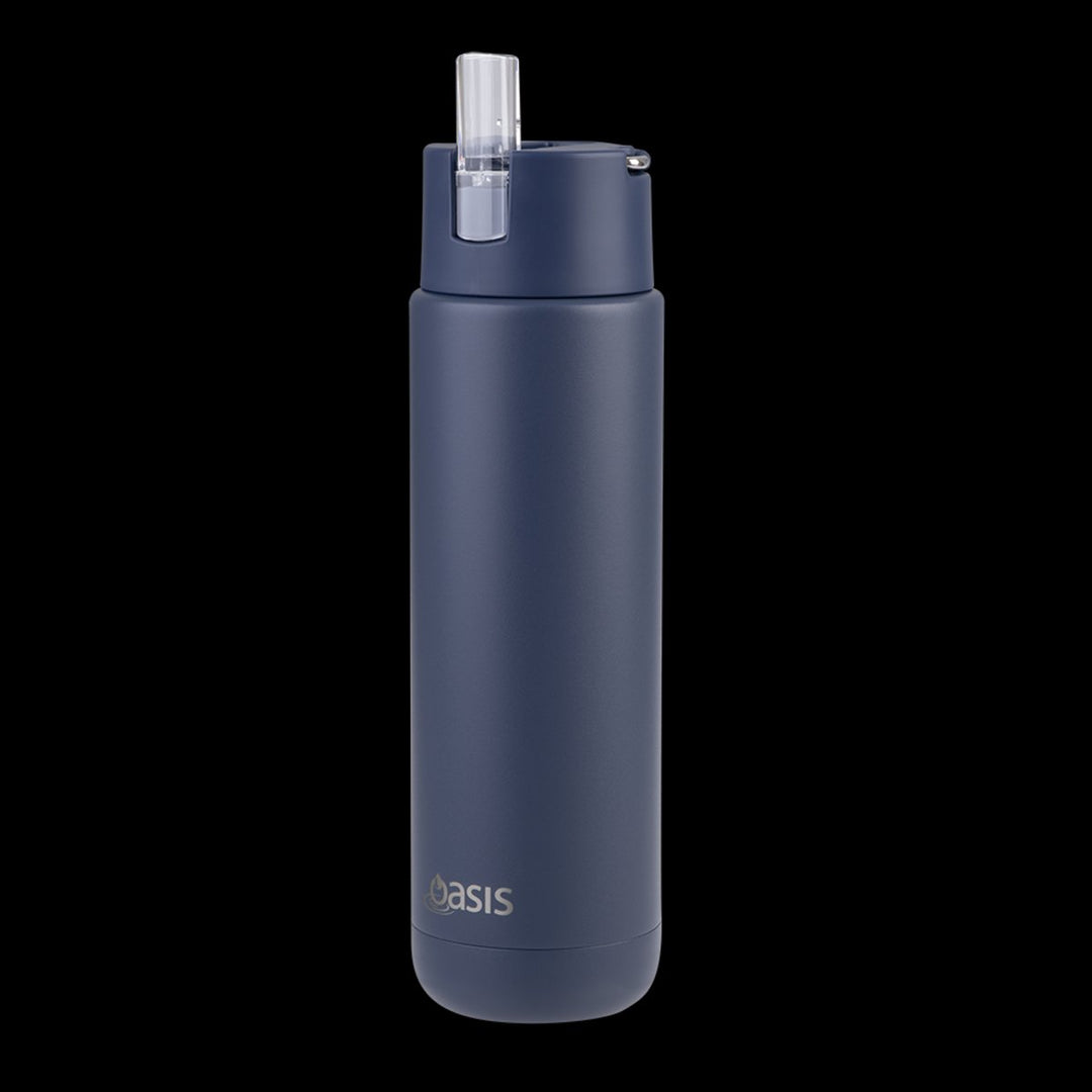 Oasis Ceramic Lined S/S Triple Wall Insulated "Moda" Drink Bottle 700Ml  (Indigo)