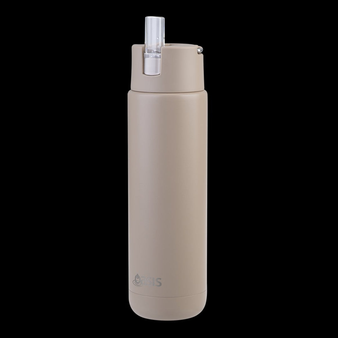 Oasis Ceramic Lined S/S Triple Wall Insulated "Moda" Drink Bottle 700Ml  (Latte)