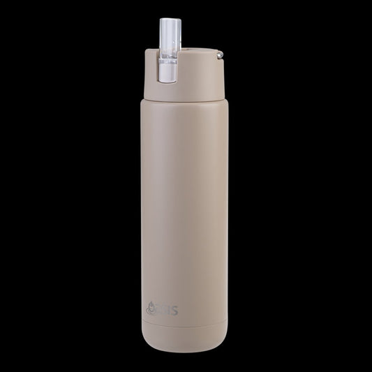 Oasis Ceramic Lined S/S Triple Wall Insulated "Moda" Drink Bottle 700Ml  (Latte)