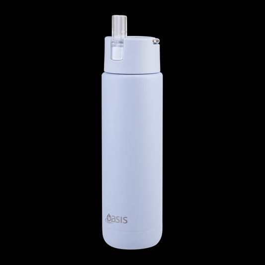 Oasis Ceramic Lined S/S Triple Wall Insulated "Moda" Drink Bottle 700Ml (Periwinkle)