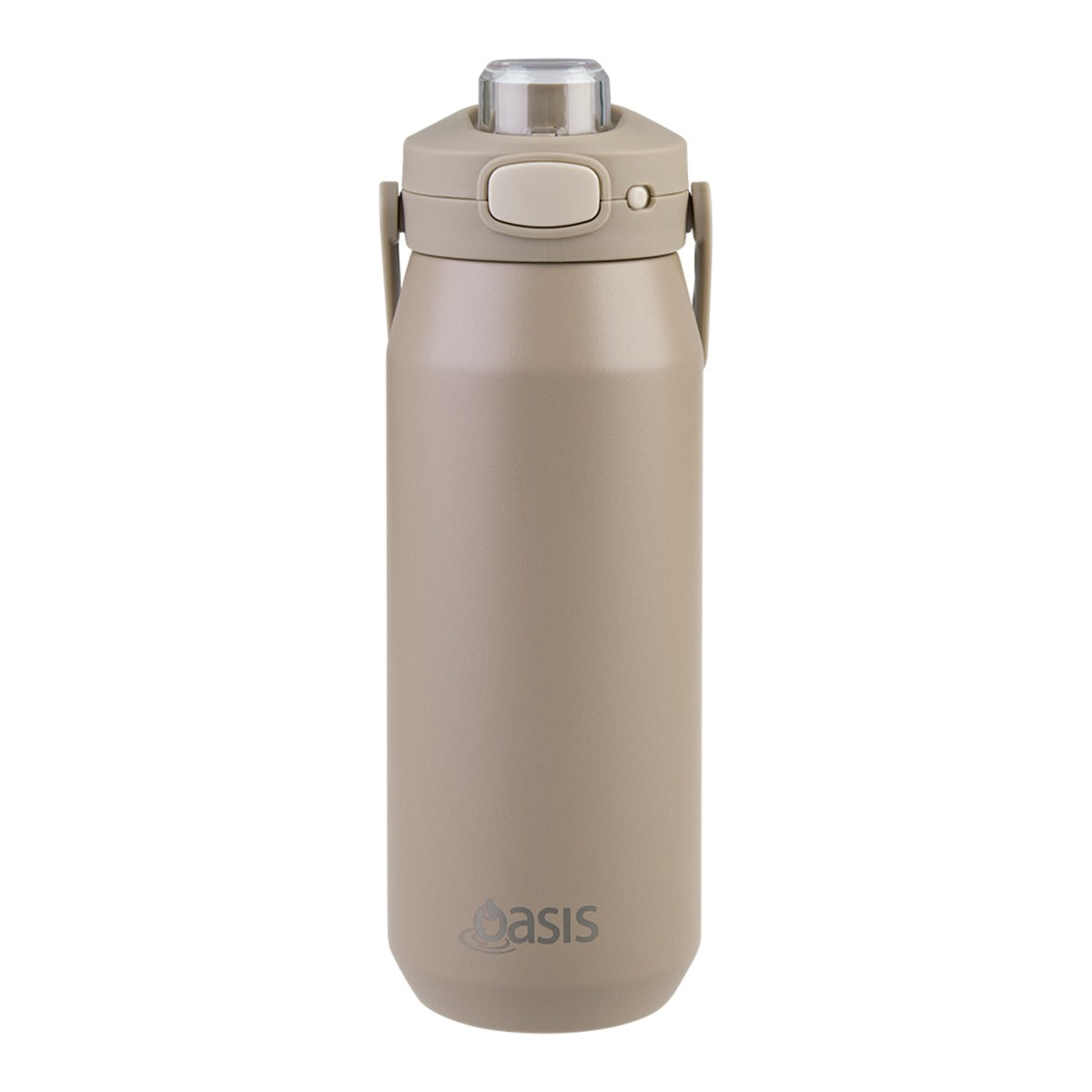 Oasis Ceramic Lined S/s Triple Wall Insulated "capri" Drink Bottle W/ Quick Release Lid 750ml Latte