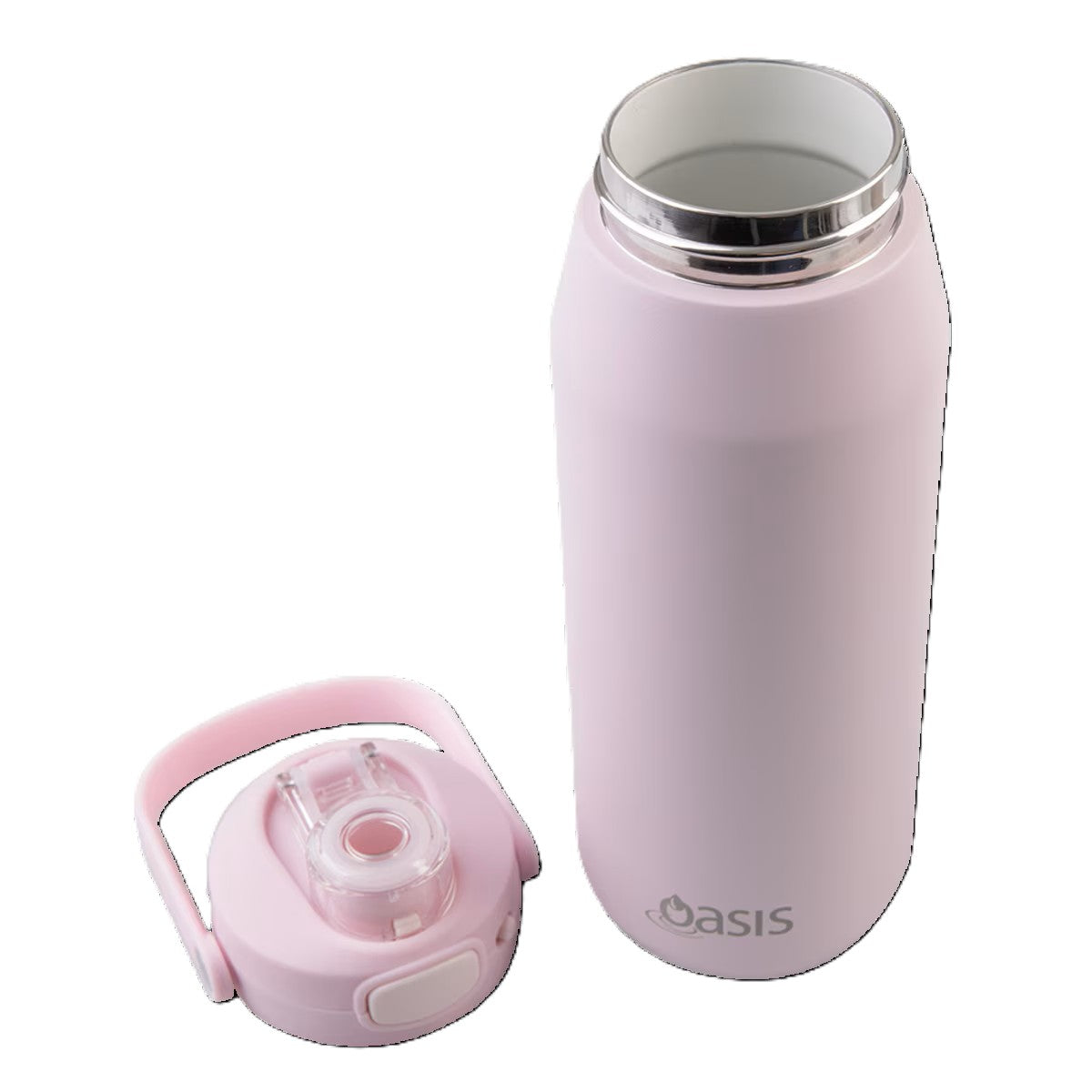 Oasis Ceramic Lined S/s Triple Wall Insulated "capri" Drink Bottle W/ Quick Release Lid 750ml (pink Lemonade)