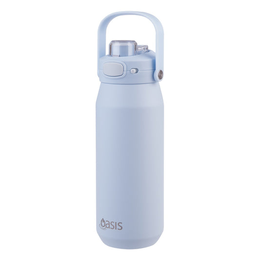 Oasis Ceramic Lined S/s Triple Wall Insulated "capri" Drink Bottle W/ Quick Release Lid 750ml (periwinkle)