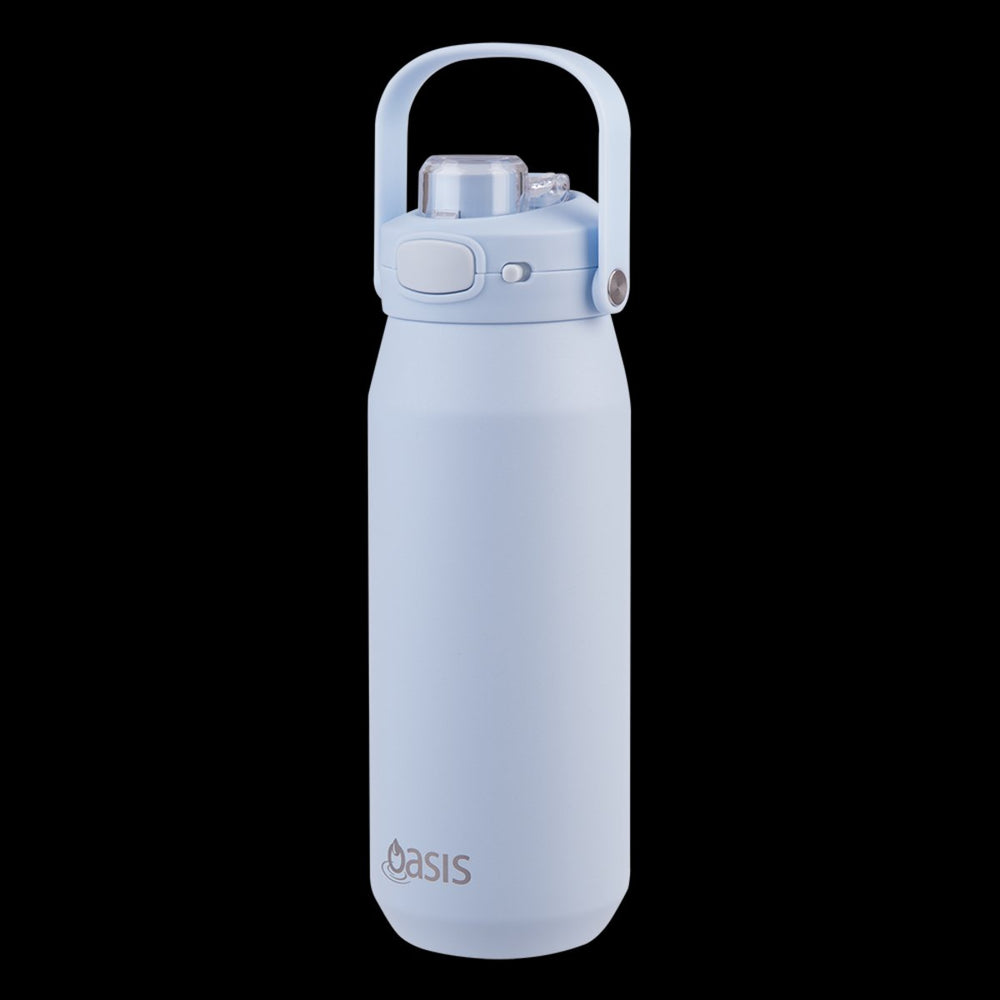 Oasis Ceramic Lined S/s Triple Wall Insulated "capri" Drink Bottle W/ Quick Release Lid 750ml (periwinkle)