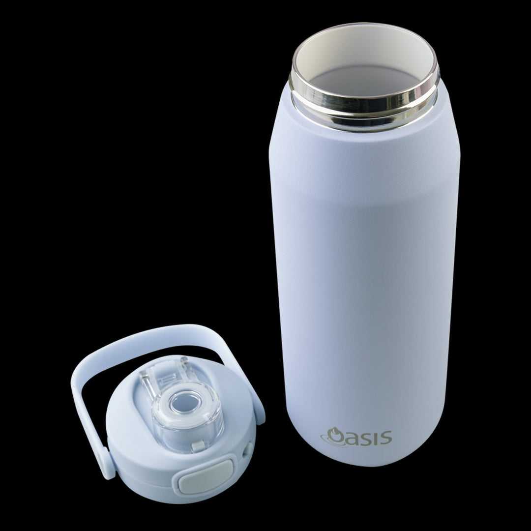 Oasis Ceramic Lined S/s Triple Wall Insulated "capri" Drink Bottle W/ Quick Release Lid 750ml (periwinkle)
