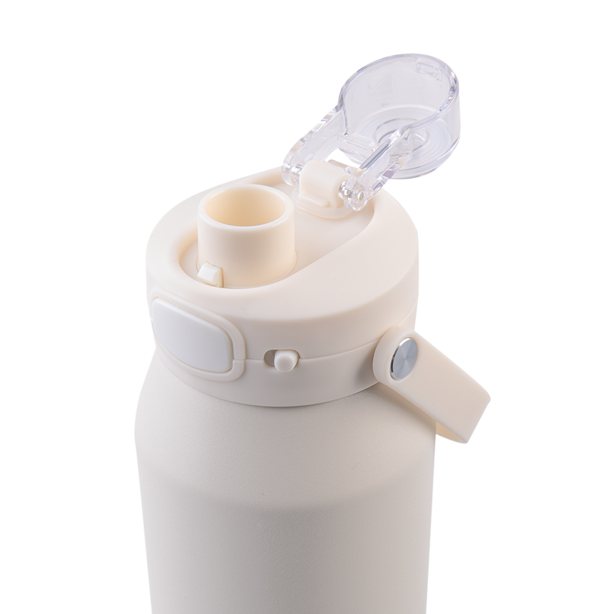 Oasis Ceramic Lined S/S Triple Wall Insulated "Capri" Drink Bottle W/ Quick Release Lid 1L ALABASTER