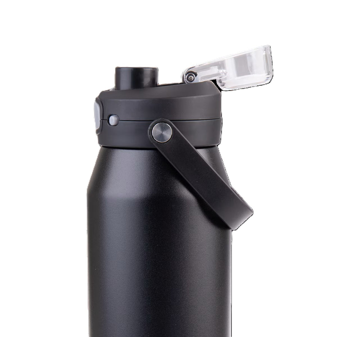 Oasis Capri Stainless Steel Ceramic Lined Insulated Drink Bottle 1L - Black