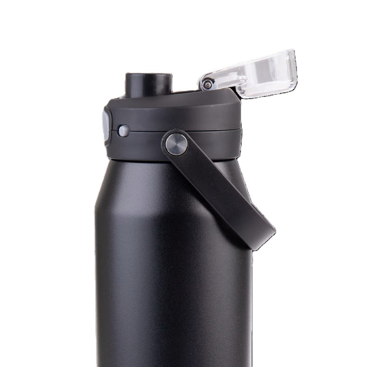 Oasis Capri Stainless Steel Ceramic Lined Insulated Drink Bottle 1L - Black
